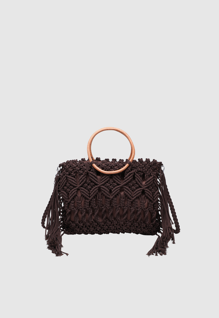BOLSO DONNA ALESSIA ASA MADERA
