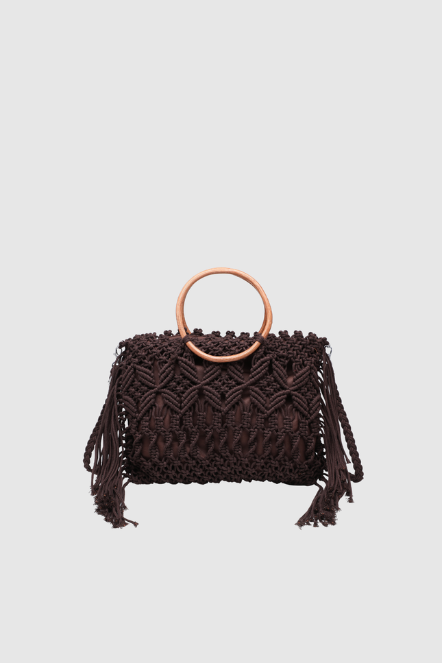 BOLSO DONNA ALESSIA ASA MADERA