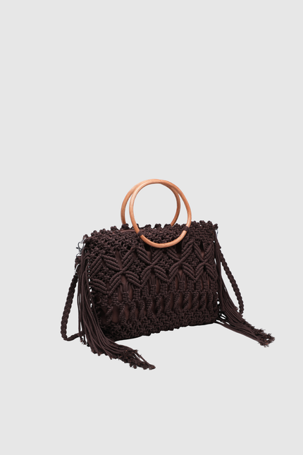 BOLSO DONNA ALESSIA ASA MADERA