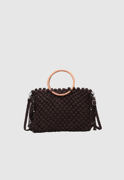 BOLSO DONNA ALESSIA ASA MADERA