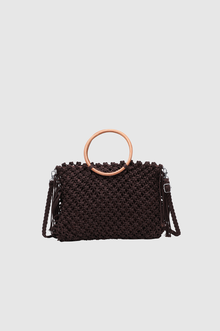 BOLSO DONNA ALESSIA ASA MADERA