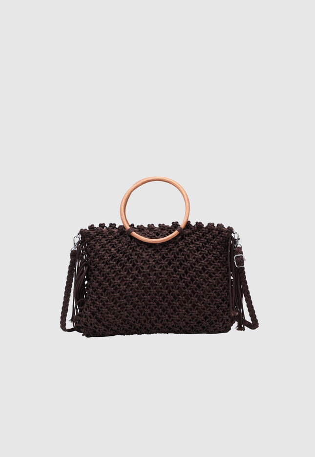 BOLSO DONNA ALESSIA ASA MADERA