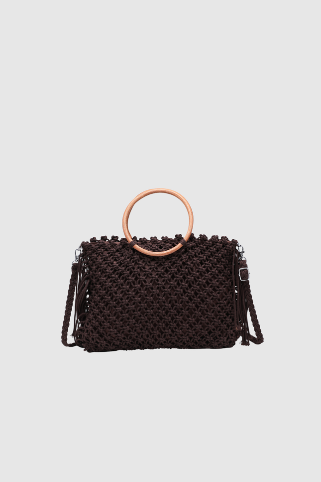 BOLSO DONNA ALESSIA ASA MADERA