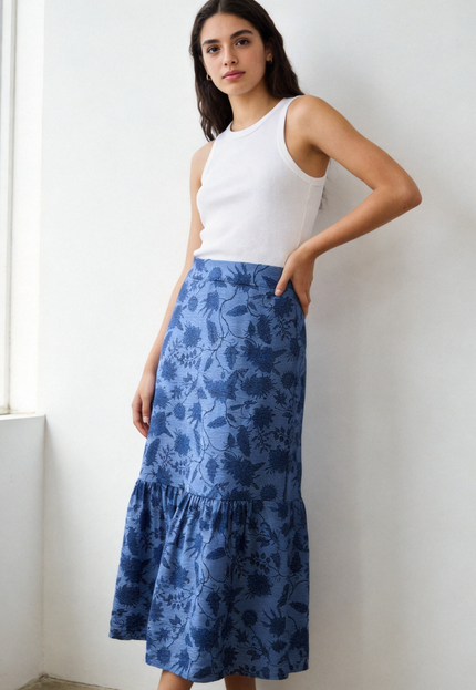 FALDA ARMONIAS TEEN FLORES