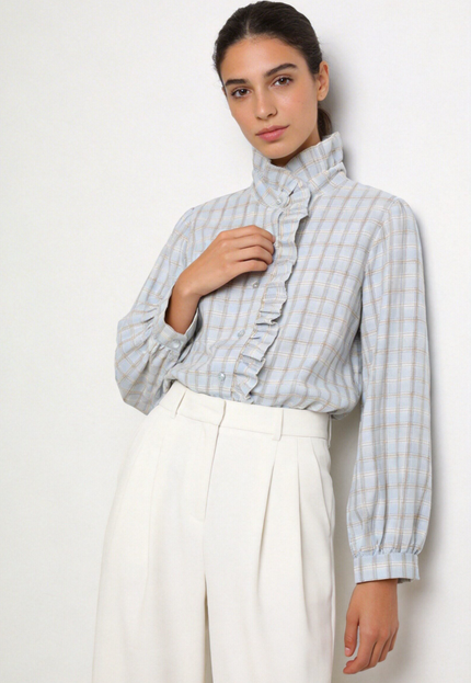 BLUSA ARMONIAS CUADROS