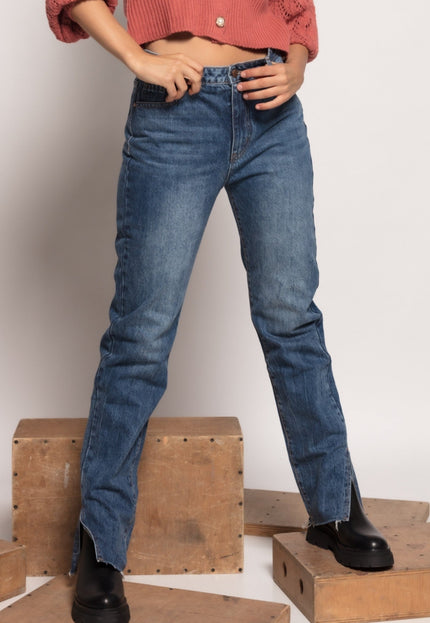 JEAN LAULIA MOM FIT LONGUE