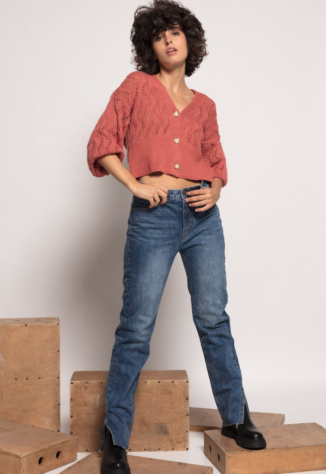 JEAN LAULIA MOM FIT LONGUE