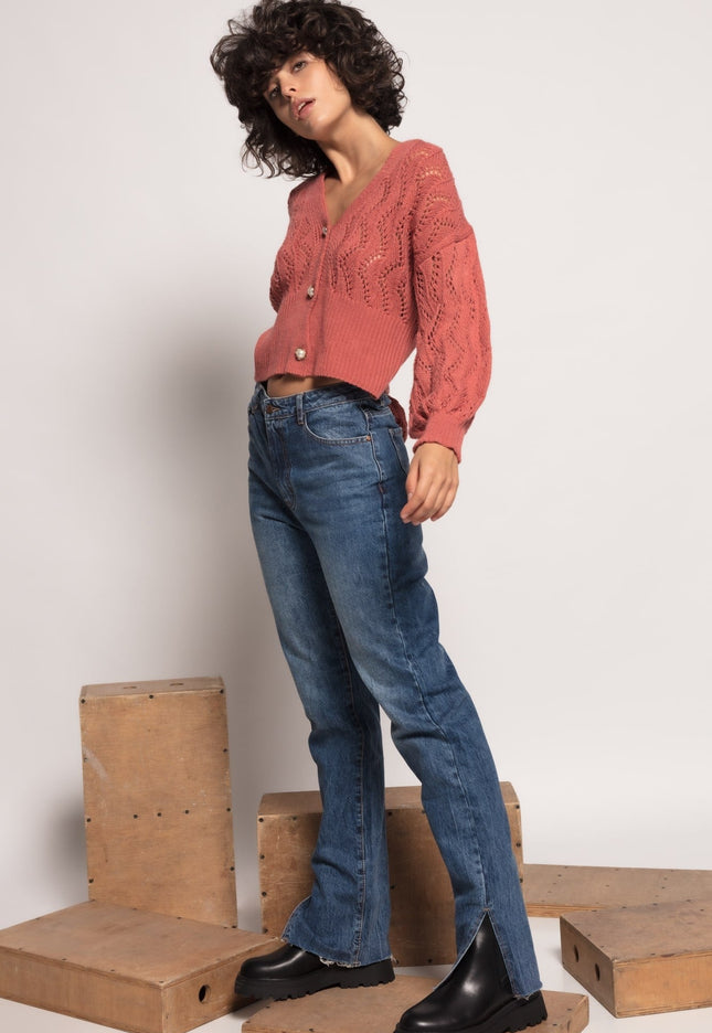 JEAN LAULIA MOM FIT LONGUE