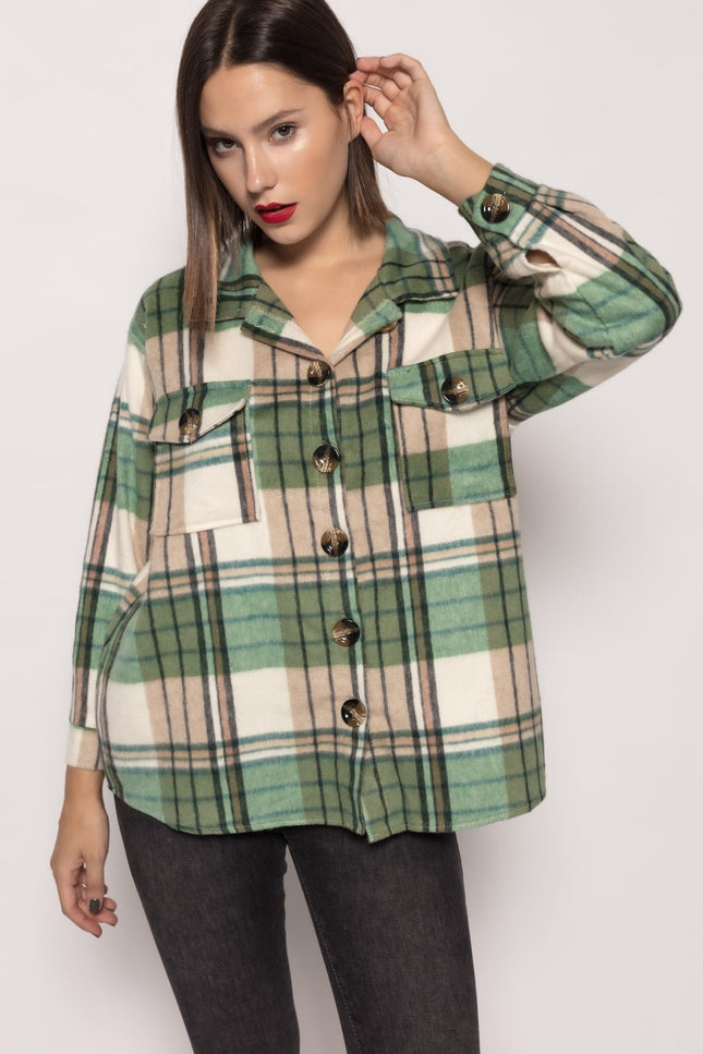 ARMONIAS CHECKED OVERSHIRT