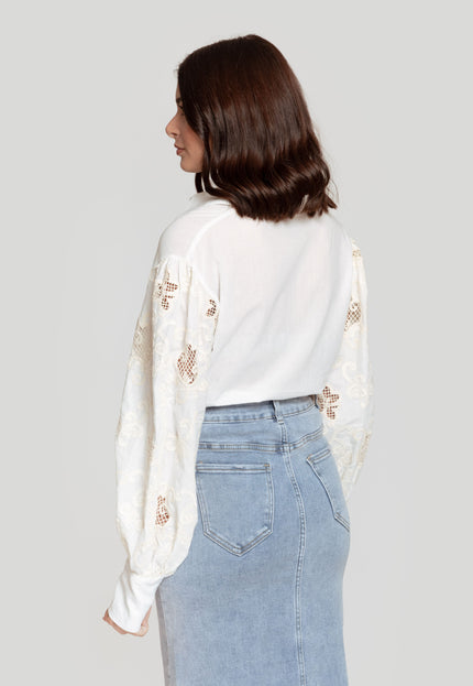 CAMISA ARMONIAS CON CROCHET