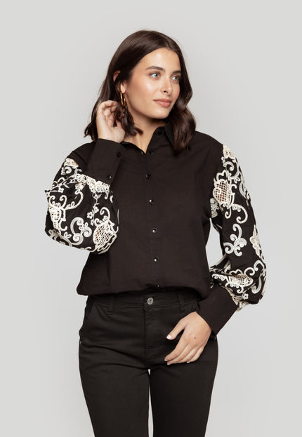 CAMISA ARMONIAS CON CROCHET