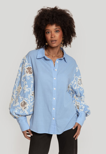 CAMISA ARMONIAS CON CROCHET