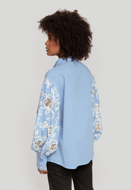 CAMISA ARMONIAS CON CROCHET