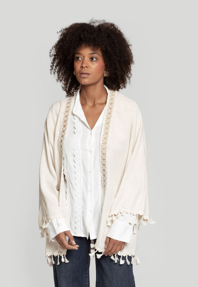 CHAQUETA ARMONIAS POMPONES