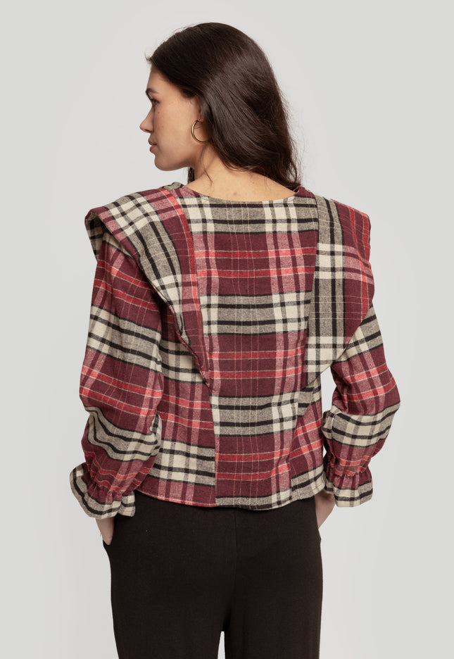 BLUSA MASSIMA GRAZIA CUADROS