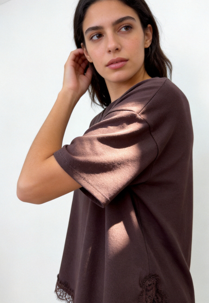 CAMISETA ARMONIAS ENCAJE