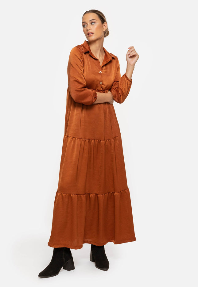 VESTIDO ARMONIAS SATINADO