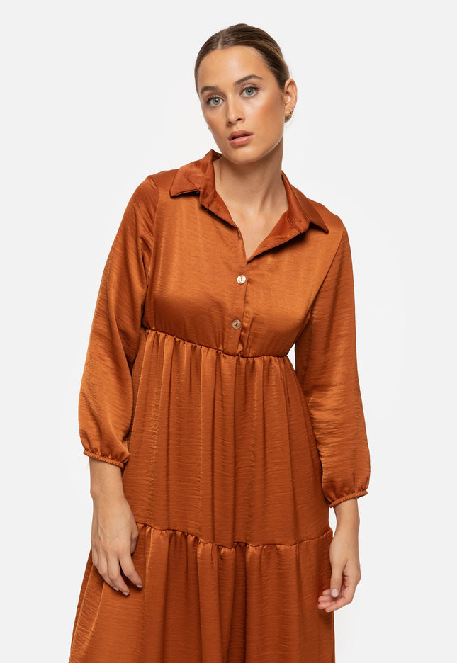 VESTIDO ARMONIAS SATINADO