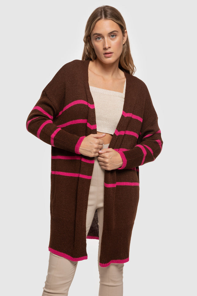 ARMONIAS STRIPED CARDIGAN