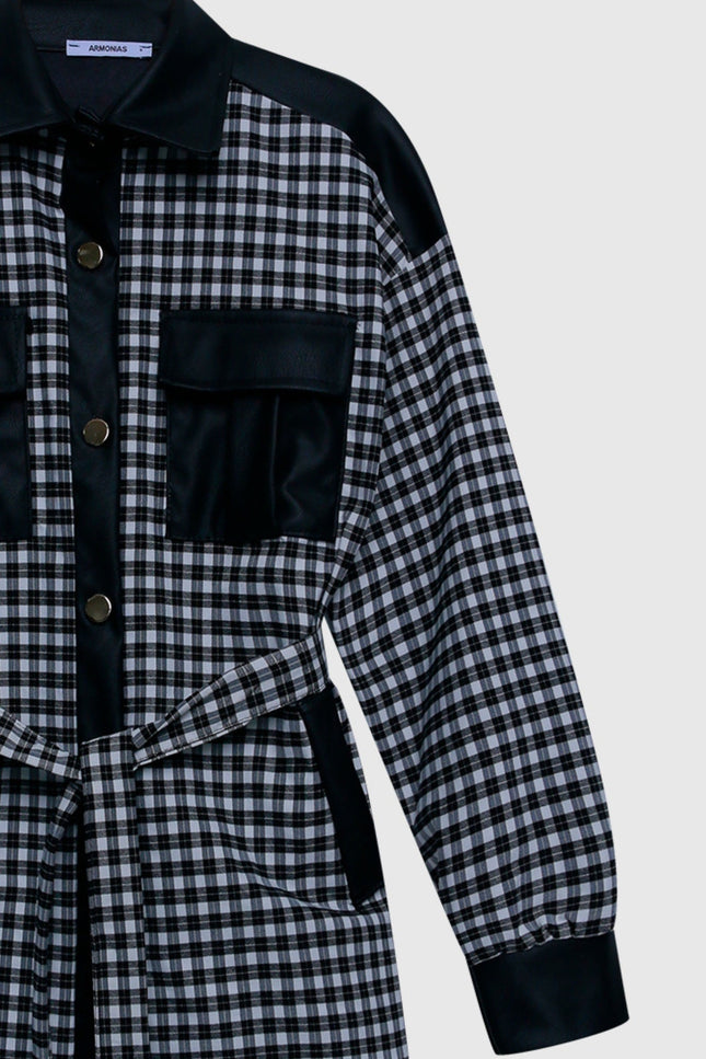 ARMONIAS CHECKED OVERSHIRT