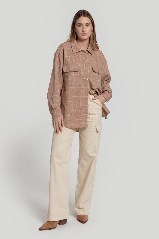 ARMONIAS CHECKED OVERSHIRT