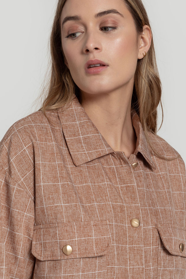 ARMONIAS CHECKED OVERSHIRT