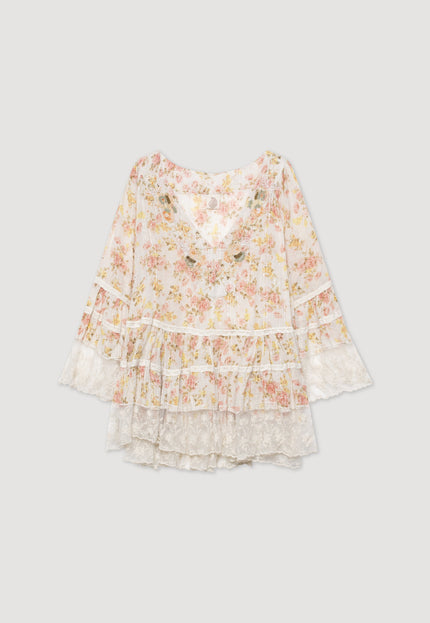 BOHO BEADED BLOUSE