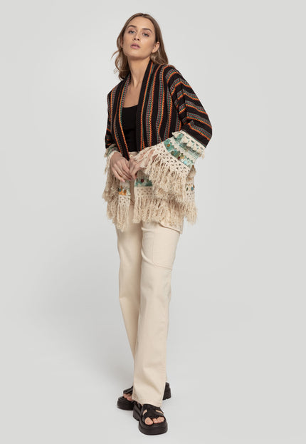 BOHO POMPOM KIMONO