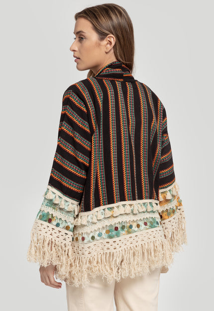BOHO POMPOM KIMONO