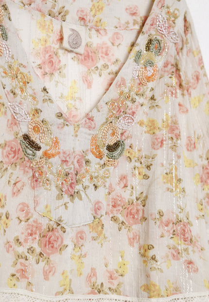BOHO BEADED BLOUSE