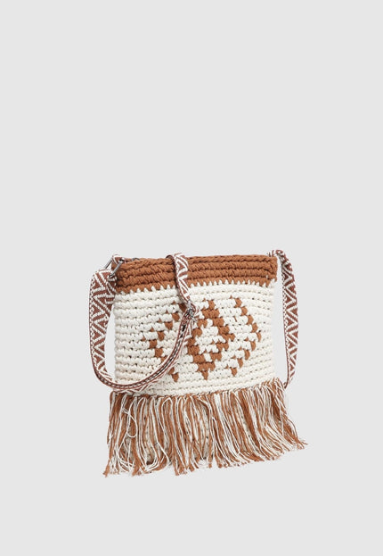 ARMONIAS FRINGE SHOULDER BAG