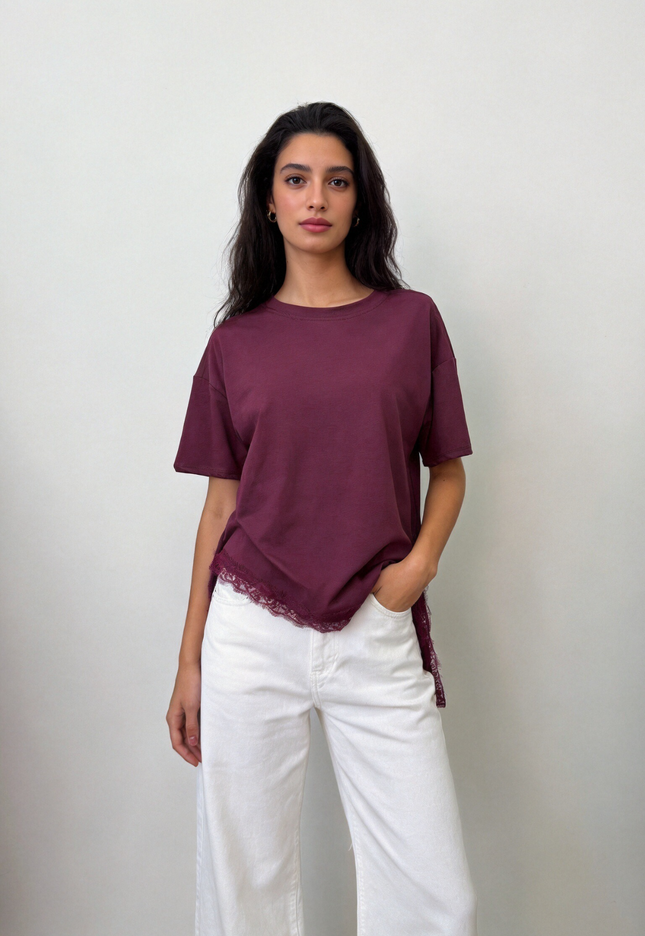 CAMISETA ARMONIAS ENCAJE