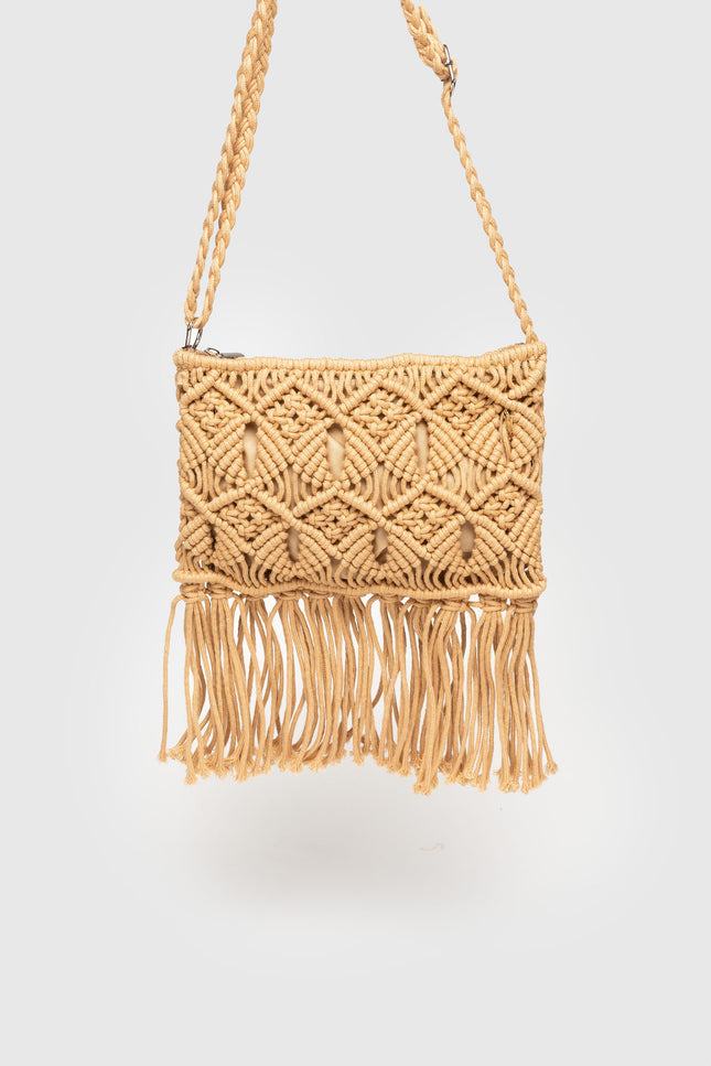 ARMONIAS FRINGE SHOULDER BAG