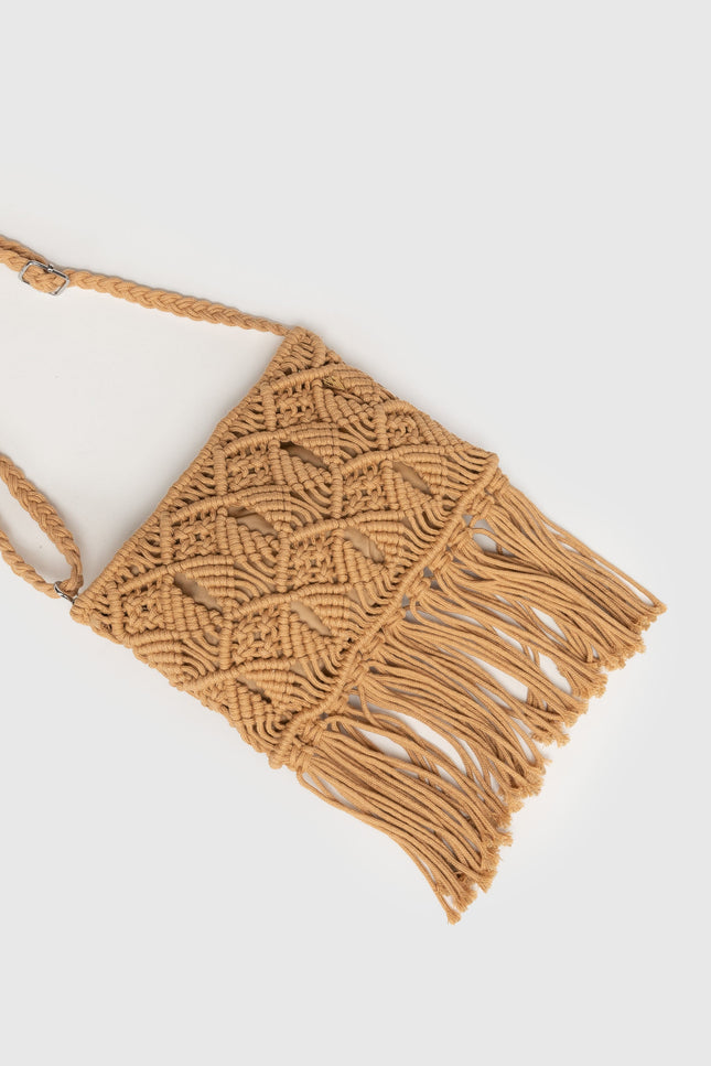 ARMONIAS FRINGE SHOULDER BAG