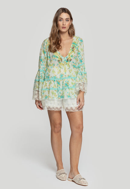 BOHO BEADED BLOUSE