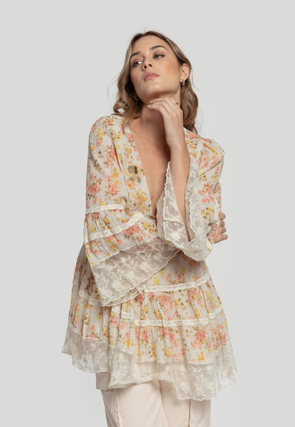 BOHO BEADED BLOUSE