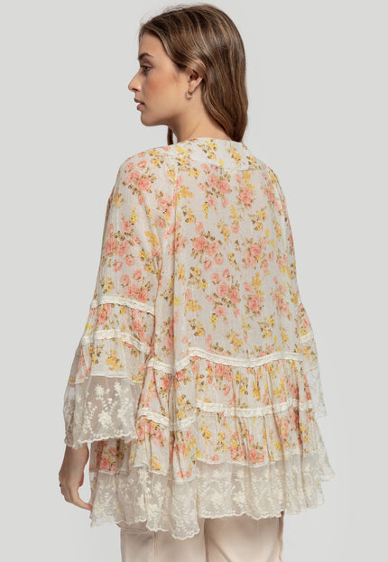 BOHO BEADED BLOUSE