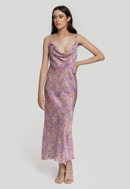 VESTIDO ARMONIAS SATINADO
