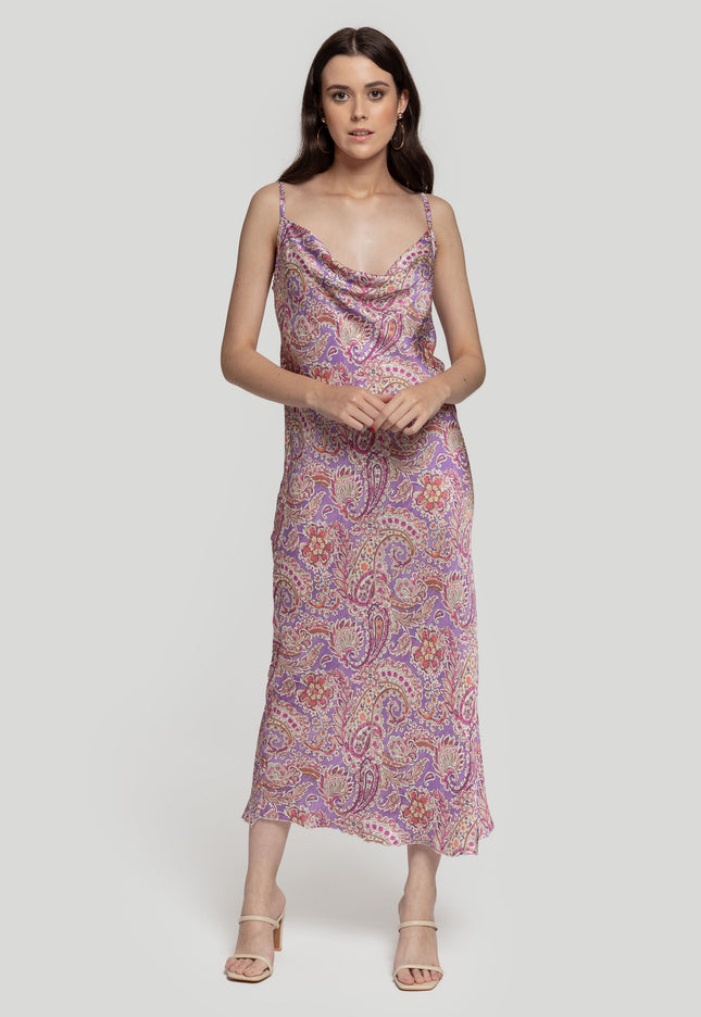 VESTIDO ARMONIAS SATINADO