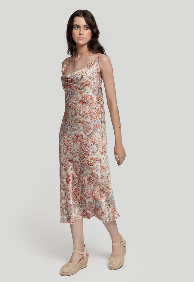 VESTIDO ARMONIAS SATINADO