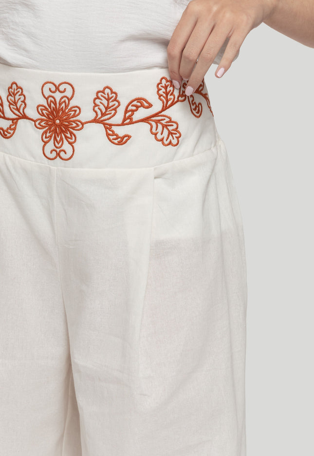 ARMONIAS EMBROIDERED PANTS