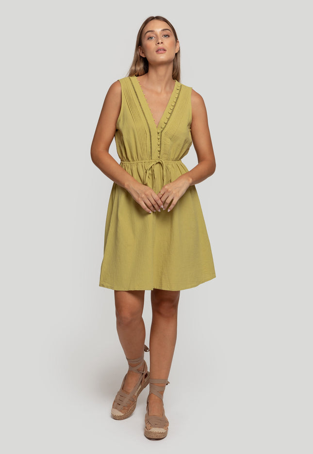 VESTIDO ARMONIAS BOTONES