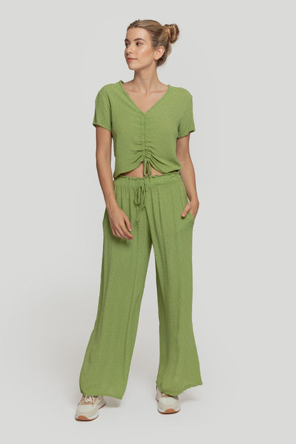 MASSIMA GRAZIA PLUMETIS TROUSERS