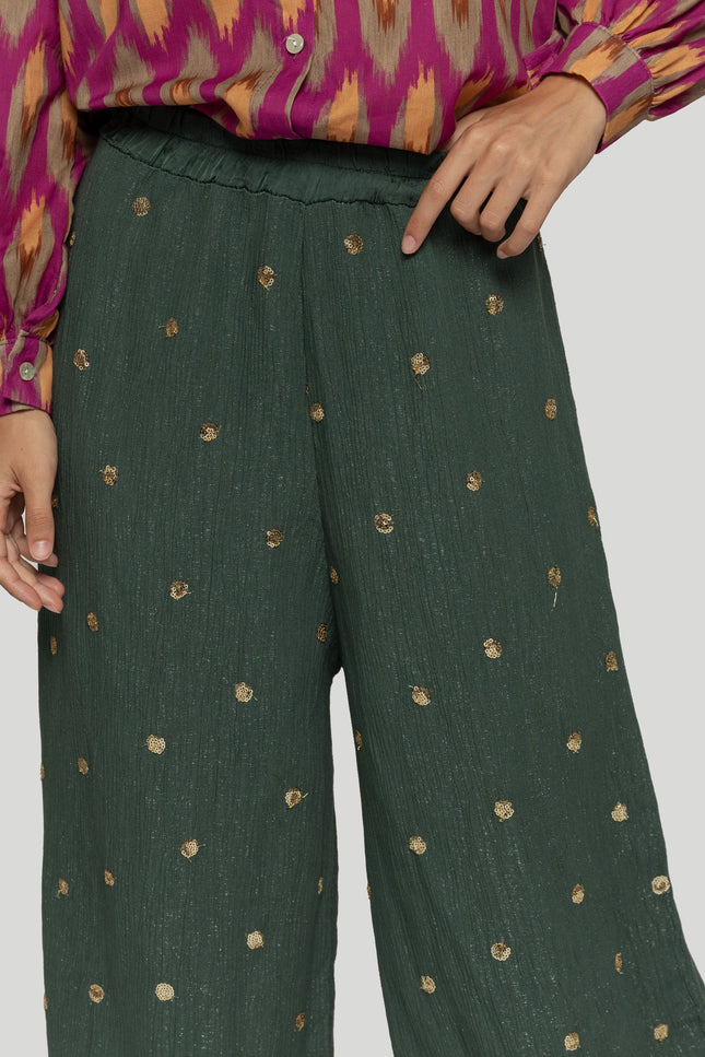 PANTALON À FRANGES MASSIMA GRAZIA