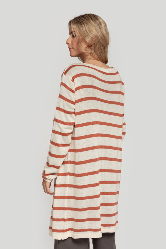 MASSIMA GRAZIA STRIPED CARDIGAN