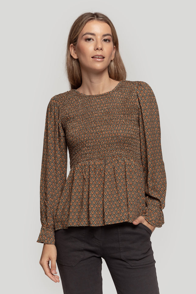 MASSIMA GRAZIA PEPLUM BLOUSE