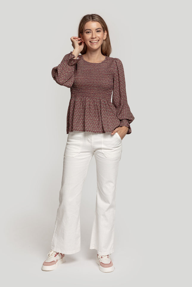 MASSIMA GRAZIA PEPLUM BLOUSE