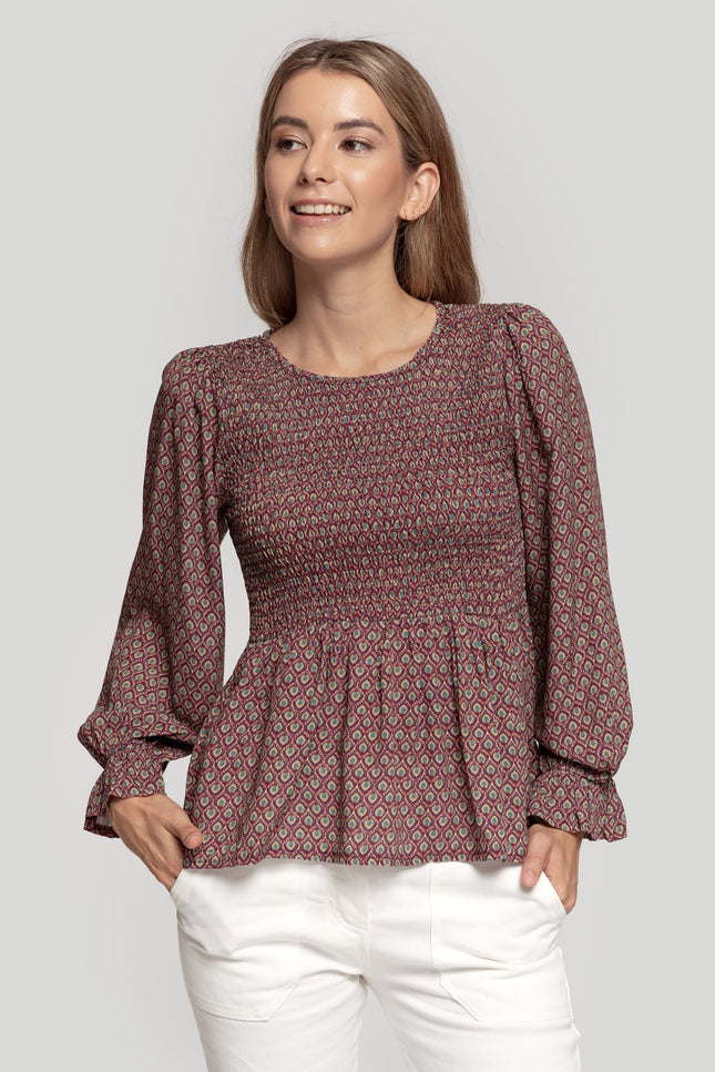 MASSIMA GRAZIA PEPLUM BLOUSE