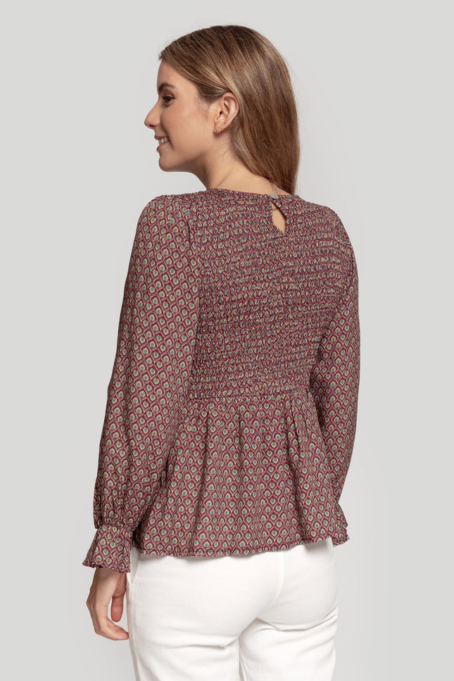 MASSIMA GRAZIA PEPLUM BLOUSE