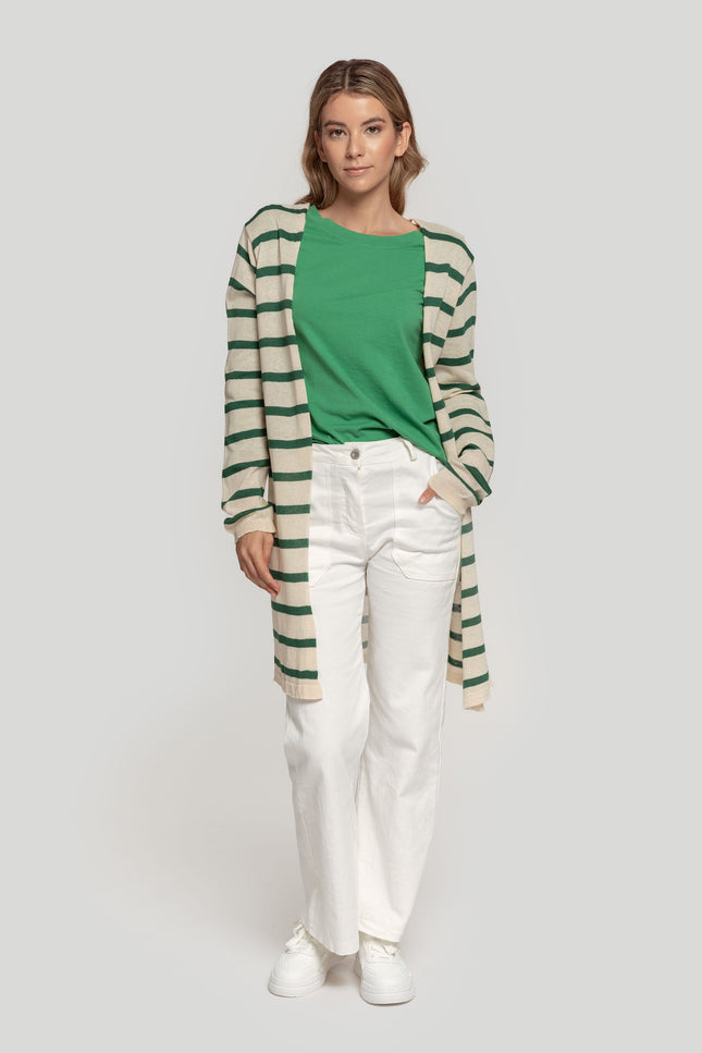 MASSIMA GRAZIA STRIPED CARDIGAN